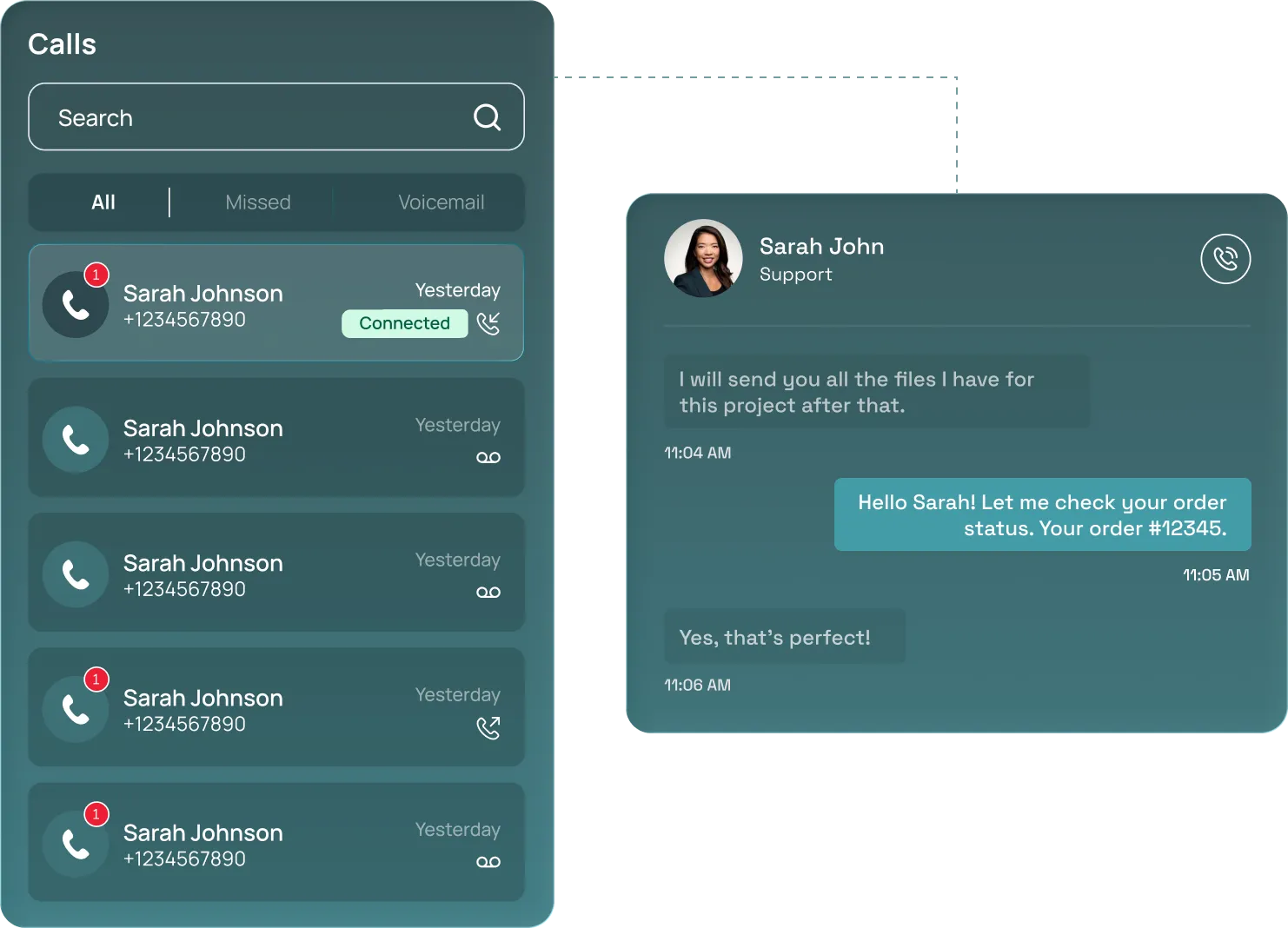 One screen for every client conversation.